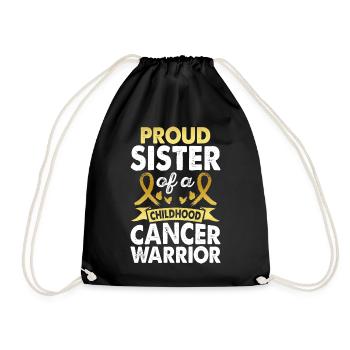 Soeur du Guerrier du Cancer de l’Enfance - Sac de sport léger - noir - Devant