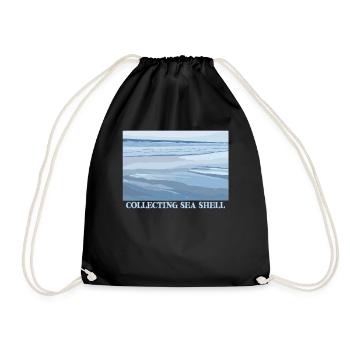 Collecte de coquillages Bivalvia Coquillages Coquillages - Sac de sport léger - noir - Devant