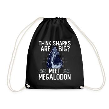 Vous pensez que les requins sont gros? Rencontrez Megalodon - Sac de sport léger - noir - Devant