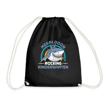 Megalodon Rocking Kindergarten - Megalodon Shark - Sac de sport léger - noir - Devant