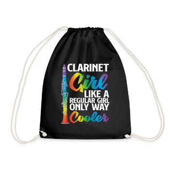 Clarinette Musicienne - Sac de sport léger - noir - Devant