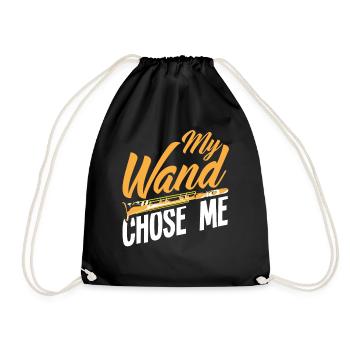 Clarinet Musical Instrument Musicians Clarinets - Drawstring Bag - black - Front