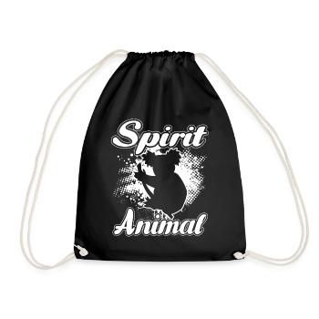 Sloth Sloth Spirit Animal - Drawstring Bag - black - Front