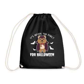 Quokka il n’est jamais trop tôt pour le vampire d’Halloween - Sac de sport léger - noir - Devant