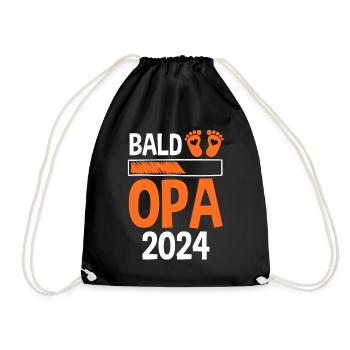 Werdender Opa 2029 - Turnbeutel - Schwarz - Vorne