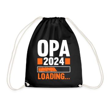 Werdender Opa 2038 - Turnbeutel - Schwarz - Vorne