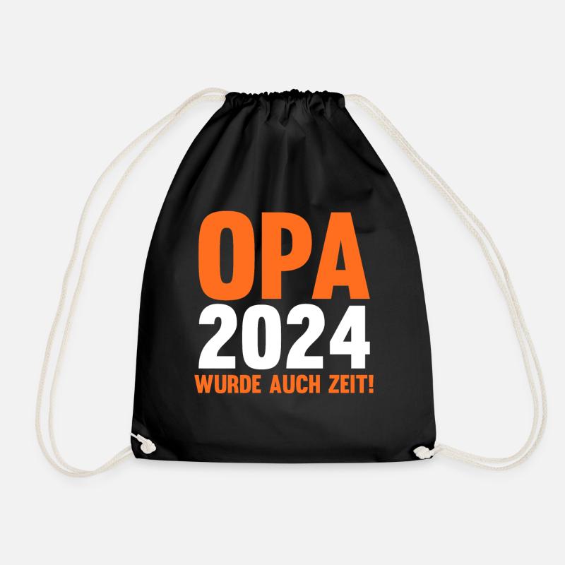 Werdender Opa 2039 - Turnbeutel - Schwarz