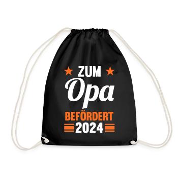 Werdender Opa 2042 - Turnbeutel - Schwarz - Vorne