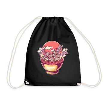 Schüssel Miso Shoyu Liebhaber Tonkotsu Ramen - Turnbeutel - Schwarz - Vorne