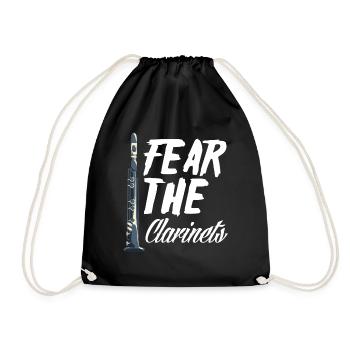Clarinet - Drawstring Bag - black - Front