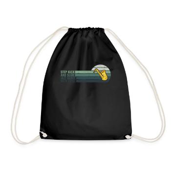 Step Kick and Slide Jazz Dance with Style - Jazz - Drawstring Bag - black - Front