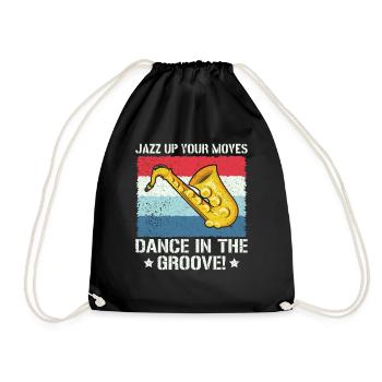Jazzez vos mouvements Dansez dans le groove - Jazz - Sac de sport léger - noir - Devant