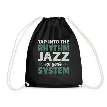 Tap into the Rhythm Jazz Up your - Jazz Musicians - Drawstring Bag - black - Front