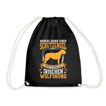 Habe einen Irischer Wolfshund Irish Wolfhound - Turnbeutel - Schwarz - Vorne