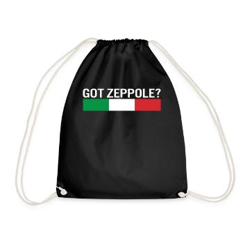 St. Joseph's Day Shirt, Got Zeppole Italien Flagge - Turnbeutel - Schwarz - Vorne