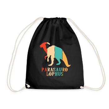 Rétro Parasaurolophini Hadrosauridae Lover - Sac de sport léger - noir - Devant