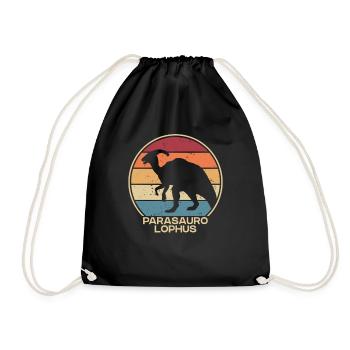 Rétro Parasaurolophini Hadrosauridae Lover - Sac de sport léger - noir - Devant