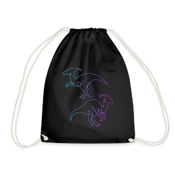 Parasaurolophini Hadrosauridae Dinosaure - Sac de sport léger - noir - Devant