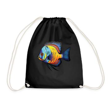 ANGLELFISH - Turnbeutel - Schwarz - Vorne