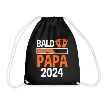 Werdender Papa 2029 - Turnbeutel - Schwarz - Vorne