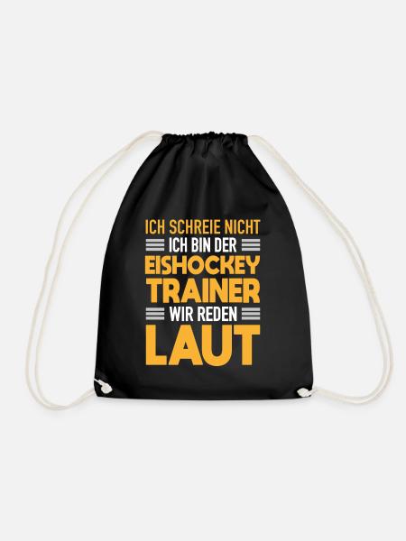 Eishockey Trainer Werden Laut Eishockey Coach - Turnbeutel - Schwarz