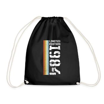 Limited Edition Retro 1984 - Drawstring Bag - black - Front