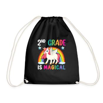 Zweite Klasse Rainbow Girls Jungen Lehrerteam 2. - Turnbeutel - Schwarz - Vorne