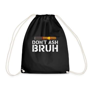 Cigar Smoking Cigars Smoker - Drawstring Bag - black - Front