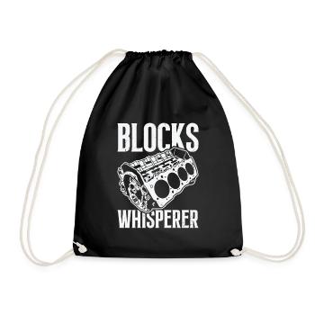 Muscle Car Enthusiast Car Guy Classic Cars Lover - Drawstring Bag - black - Front