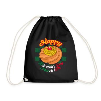 St. Joseph's Day Shirt, Happy St Joseph's Day - Turnbeutel - Schwarz - Vorne