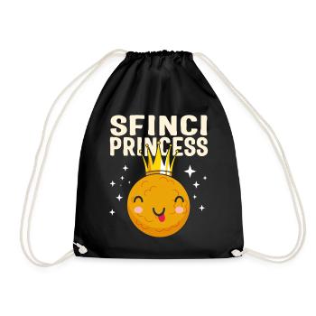 St. Joseph's Day Shirt, Sfinci Princess Niedlich - Turnbeutel - Schwarz - Vorne