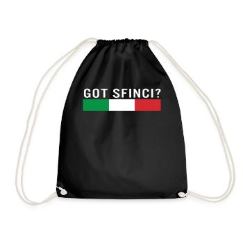 Chemise de la Saint-Joseph, tee-shirt Sfinci Italy Flag, - Sac de sport léger - noir - Devant