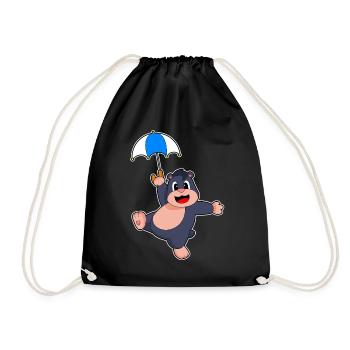 Parapluie taupe - Sac de sport léger - noir - Devant