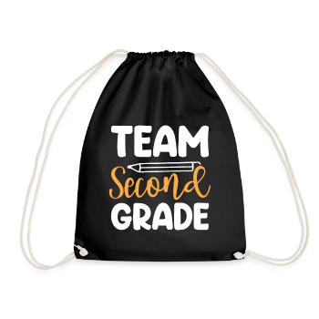 Zweite Klasse Rainbow Girls Jungen Lehrerteam 2. - Turnbeutel - Schwarz - Vorne