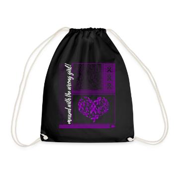 Sjögren-Syndrom-Bewusstseins-Shirt, Sjögren-Syndrom - Turnbeutel - Schwarz - Vorne