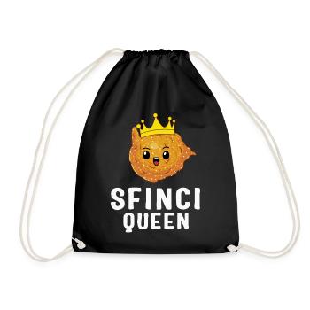 Chemise de la Saint-Joseph, Sfinci Queen Cute Tee, - Sac de sport léger - noir - Devant
