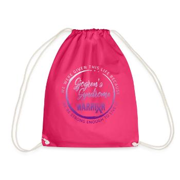 Sjögren-Syndrom-Bewusstseins-Shirt, stark genug - Turnbeutel - Fuchsia - Vorne