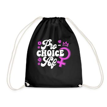 Féministe Pro-Choice Af - Sac de sport léger - noir - Devant