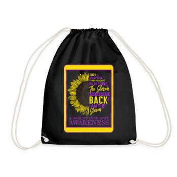 Sjögren's Syndrome Awareness Shirt, I Am The - Drawstring Bag - black - Front