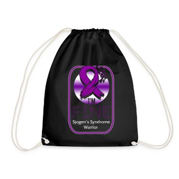 Sjögren's Syndrome Awareness Shirt, Mir geht es gut - Turnbeutel - Schwarz - Vorne