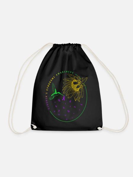 Sjögren-Syndrom-Bewusstseins-Shirt, Kolibri - Turnbeutel - Schwarz