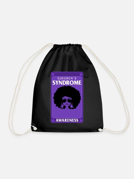 Sjögren's Syndrome Awareness Shirt, Schwarzes Mädchen - Turnbeutel - Schwarz