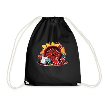 Casino - Drawstring Bag - black - Front