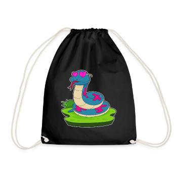Lunettes serpent - Sac de sport léger - noir - Devant