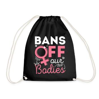 Les féministes bannissent leur corps - Sac de sport léger - noir - Devant