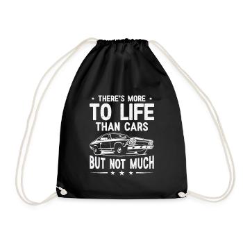 Muscle Car Enthusiast Car Guy Classic Cars Lover - Drawstring Bag - black - Front
