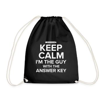 Test Day Teacher Testing Day School Staar Test - Drawstring Bag - black - Front