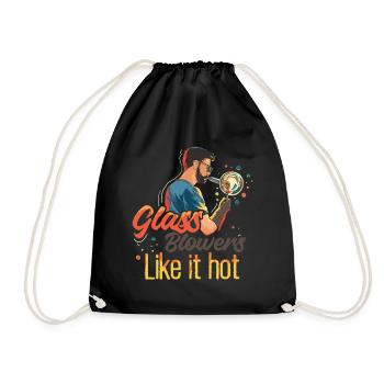 Glassblowing Glassforming Glassmaker Pride - Drawstring Bag - black - Front