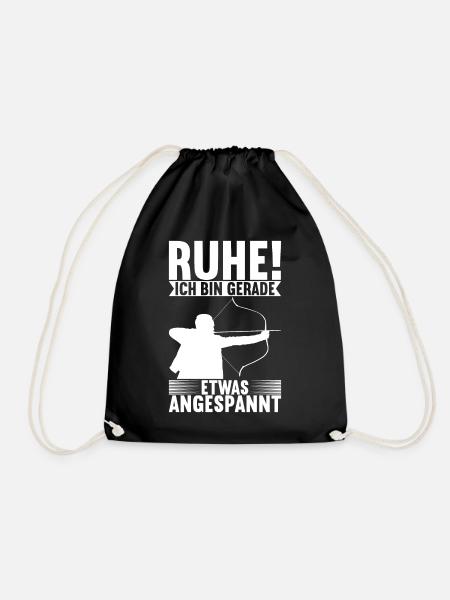 Bogenschießen Bogenschütze - Turnbeutel - Schwarz