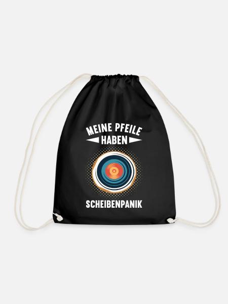 Bogenschießen Bogenschütze - Turnbeutel - Schwarz